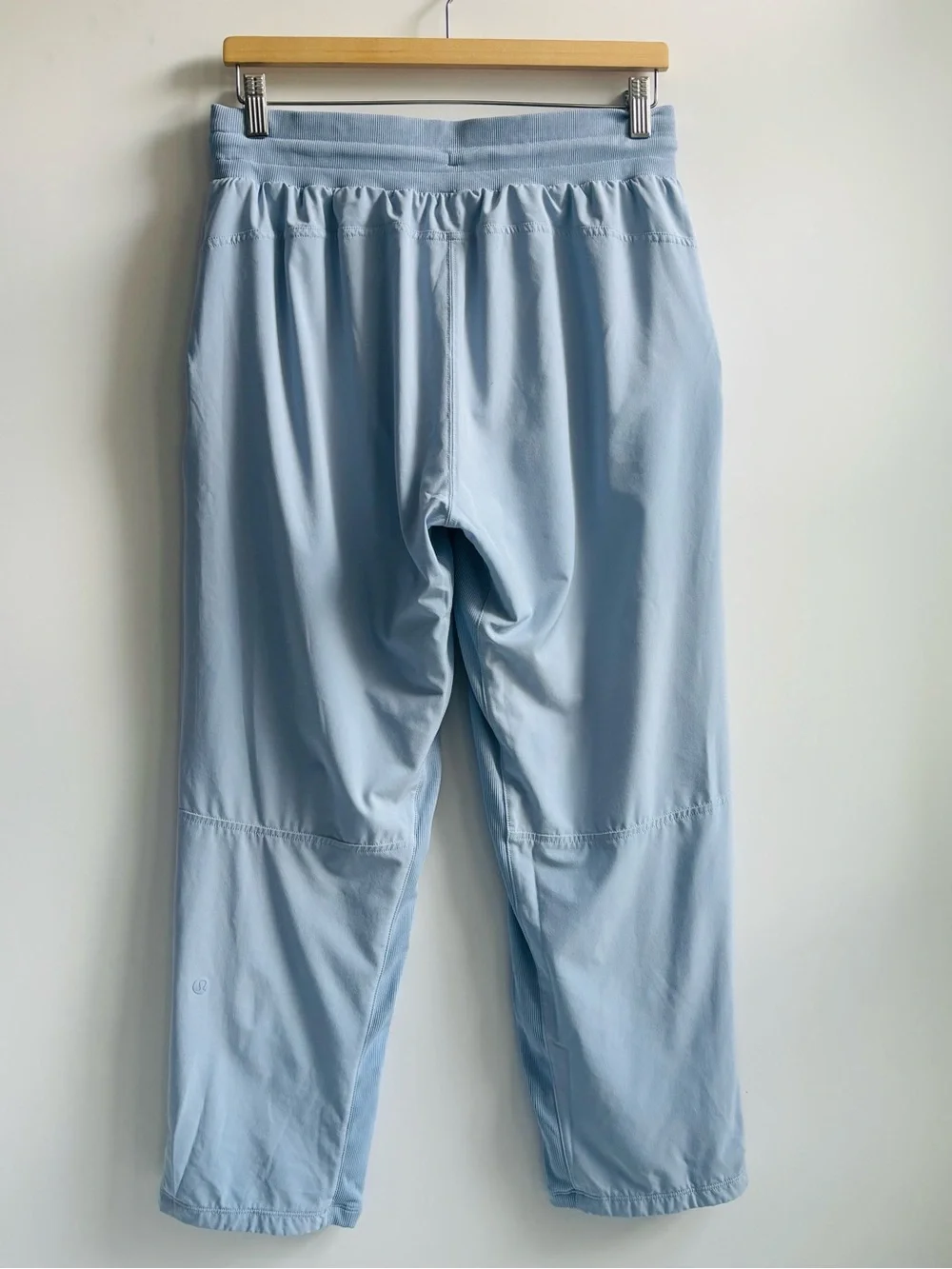 Lululemon Beyond The Studio Crop Pants Blue Linen Size 8